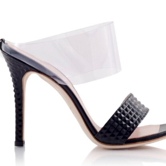 Konstantina Tzovolou Shoes - Konstantina Tzovolou Principessa Mule Leather and PVC Strap Size 39 Condition A+